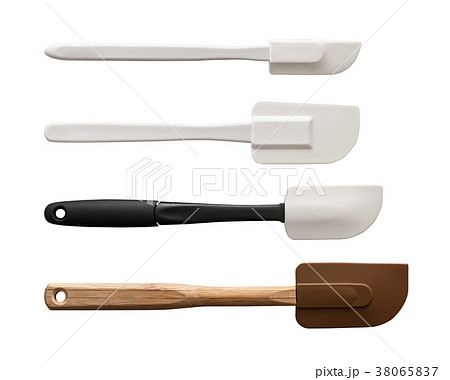 Kitchenware wooden plastic rubber scraper set 38065837