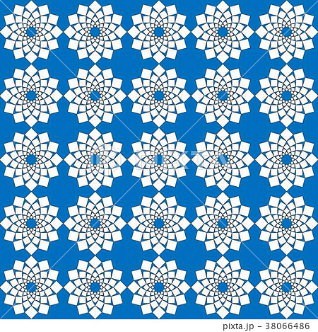 Abstract white pattern geometric of Islamic 38066486