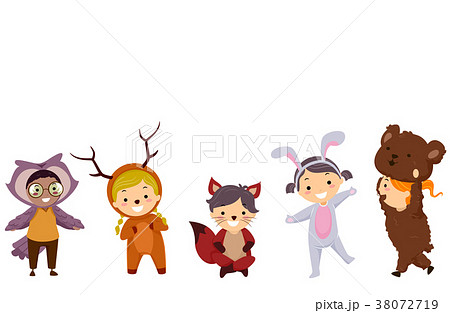 Stickman Kids Woodland Animals Costumes 38072719