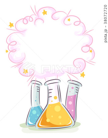 Test Tube Experiment Smoke Board Illustration 38072720
