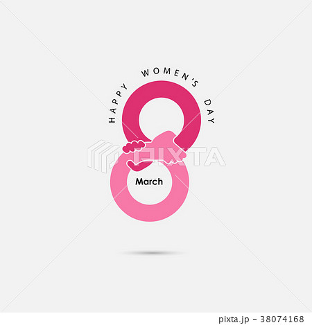 International Happy Women's Day Logo Design, 8 march happy women's