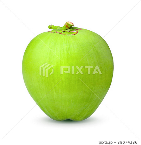 Green coconut Fruit isolated on white background Green coconut Fruit isolated on white background 38074336