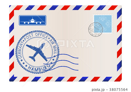 Envelope with Hamburg, Germany stamp Envelope with Hamburg, Germany stamp 38075564