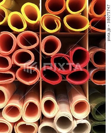 colorful paper on shelf, stationary and art 38075747