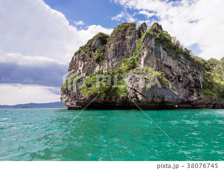 Popular travel tropical karst rocks, Krabi 38076745