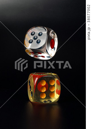 Colorful playing gaming dice 38077002