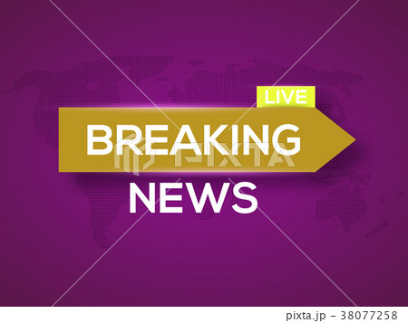 Breaking news. World news with map backgorund Breaking news. World news with map backgorund 38077258