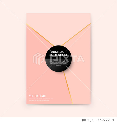 Brochure template with rose goldbackground Brochure template with rose goldbackground 38077714