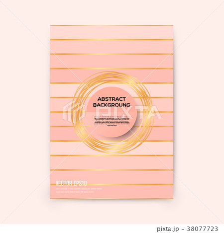Brochure template with rose goldbackground Brochure template with rose goldbackground 38077723