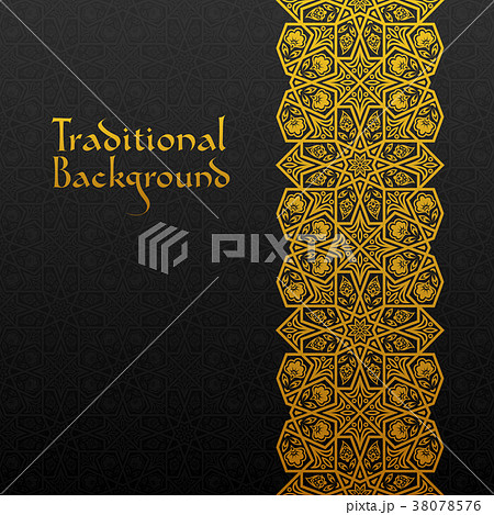 Abstract background with traditional ornament 38078576