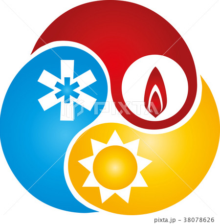 Sun, snow, flame, installer, air conditioning Sun, snow, flame, installer, air conditioning 38078626