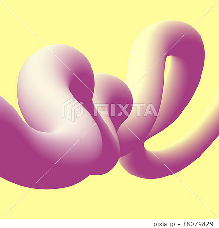 Abstract fluid line. Gradient flow design. Vector 38079829