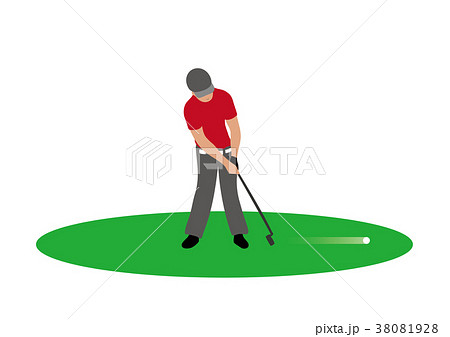 ゴルフプレーヤーのイラスト ゴルフプレーヤーのイラスト 38081928