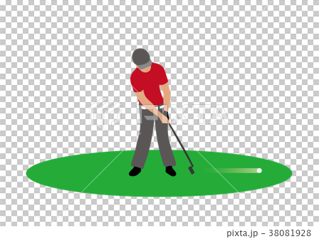 ゴルフプレーヤーのイラスト ゴルフプレーヤーのイラスト 38081928