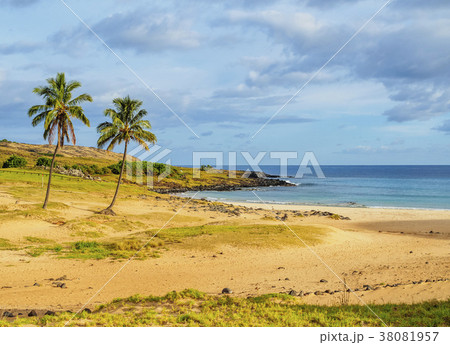 Anakena Beach on Easter Island, Chile 38081957
