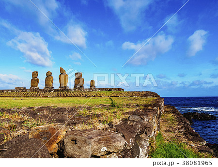 Moais on Easter Island, Chile 38081965
