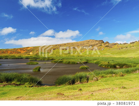 Rano Raraku Volcano on Easter Island, Chile 38081971