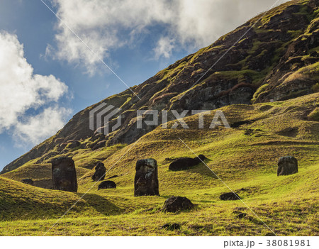 Moais on Easter Island, Chile 38081981