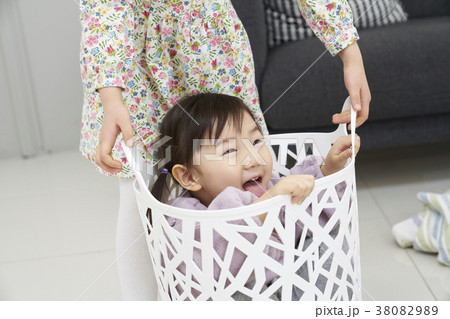 遊び ランドリーバスケット 洗濯かご 38082989