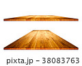 Empty wooden table with clipping mask 38083763