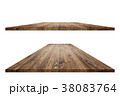 Empty wooden table with clipping mask 38083764
