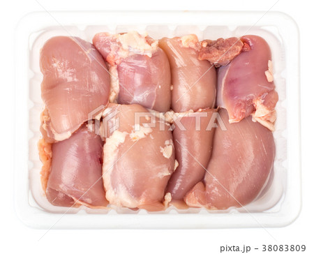 Raw chicken thigh meat 38083809