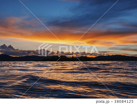 Uros Islands on Lake Titicaca in Peru 38084125