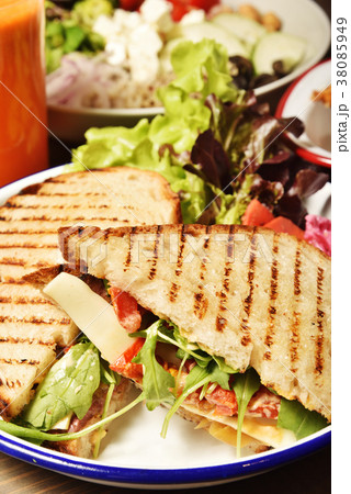 Beef panini sandwich Beef panini sandwich 38085949