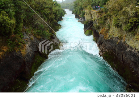 Rapid stream/ Fuka fall in New Zealand 38086001