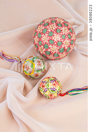 幾何学模様のてまりの写真素材