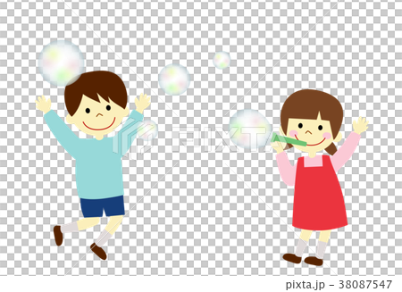 子供 シャボン玉 子供 シャボン玉 38087547