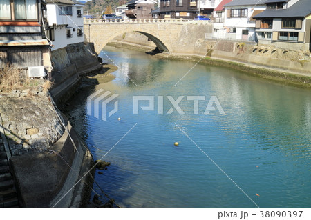 堀川運河の風景　宮崎県日南市 38090397