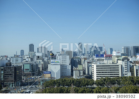 名古屋都市風景・オアシス21とテレビ塔 38090502