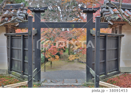 Colour ful Autumn in Nison in Temple, Kyoto, Japan Colour ful Autumn in Nison in Temple, Kyoto, Japan 38091453
