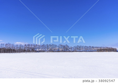 十勝地方の雪景色 十勝地方の雪景色 38092547