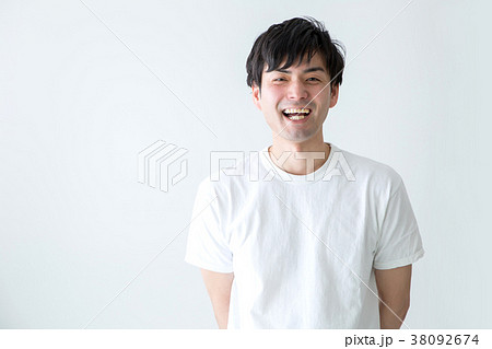 笑顔の男性の写真素材
