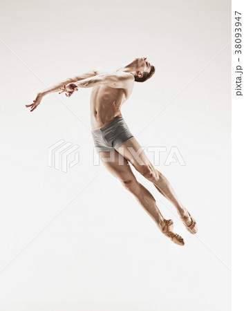 The male athletic ballet dancer performing dance 38093947