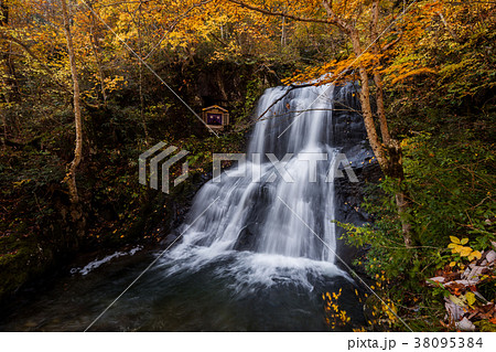秋の宇津江四十八滝 上段滝 高山市国府町 38095384