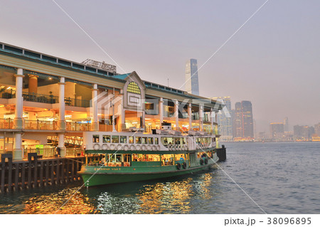 Central Ferry Pier Clocktower marks the access  38096895
