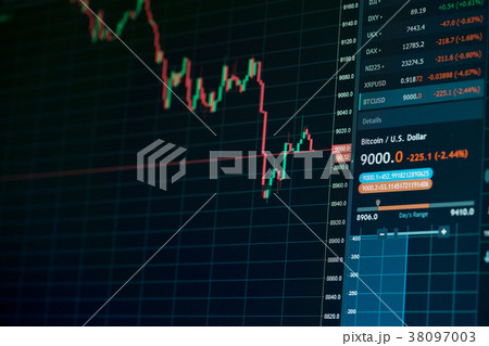 Stock market online downtrend chart of Bitcoin Stock market online downtrend chart of Bitcoin 38097003