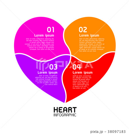 Info-graphics of  heart design template.  38097183