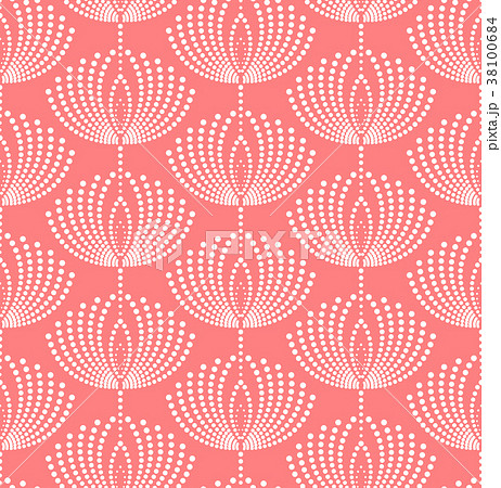 Floral pattern with points. Wallpaper seamless Floral pattern with points. Wallpaper seamless 38100684