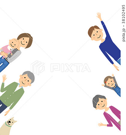 仲良し　ファミリー　家族 38102495