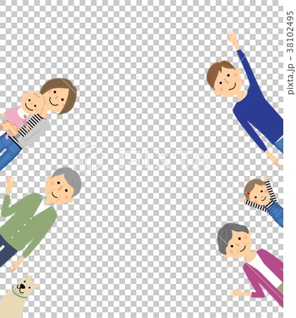 仲良し　ファミリー　家族 38102495