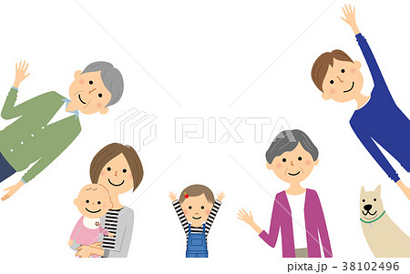 仲良し　ファミリー　家族 38102496