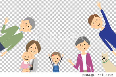 仲良し　ファミリー　家族 38102496