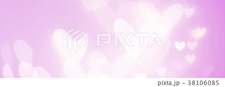 Beautiful shiny hearts and abstract lights 38106085