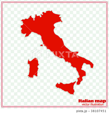 Map of Italy. Vector illustration. 38107451