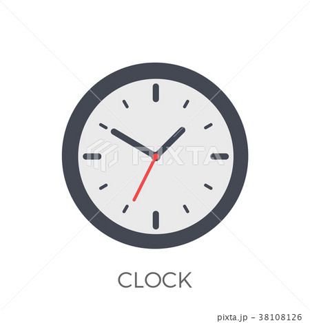 Clock Icon Vector 38108126