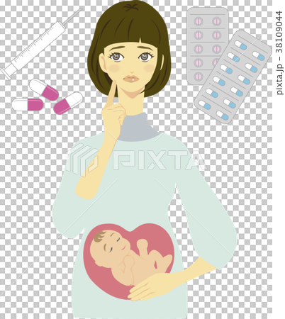孕婦和醫學圖像例證2 38109044